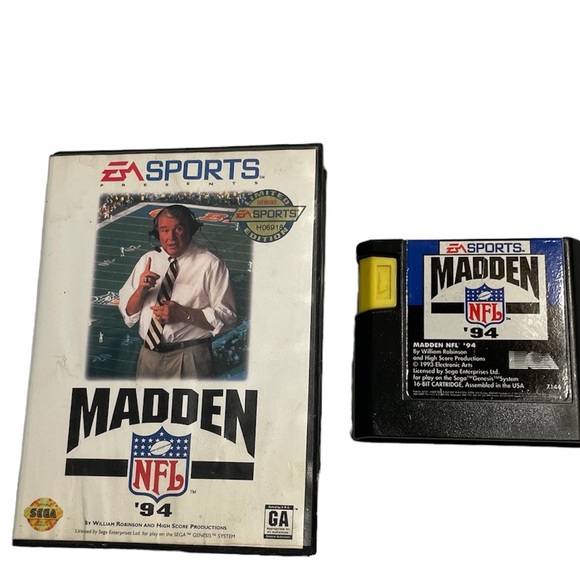 Madden NFL 94 Sega video game - Picture 1 of 3